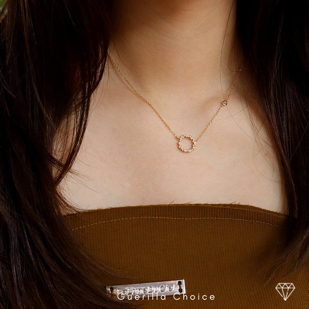 RING CHARM GOLD NECKLACE