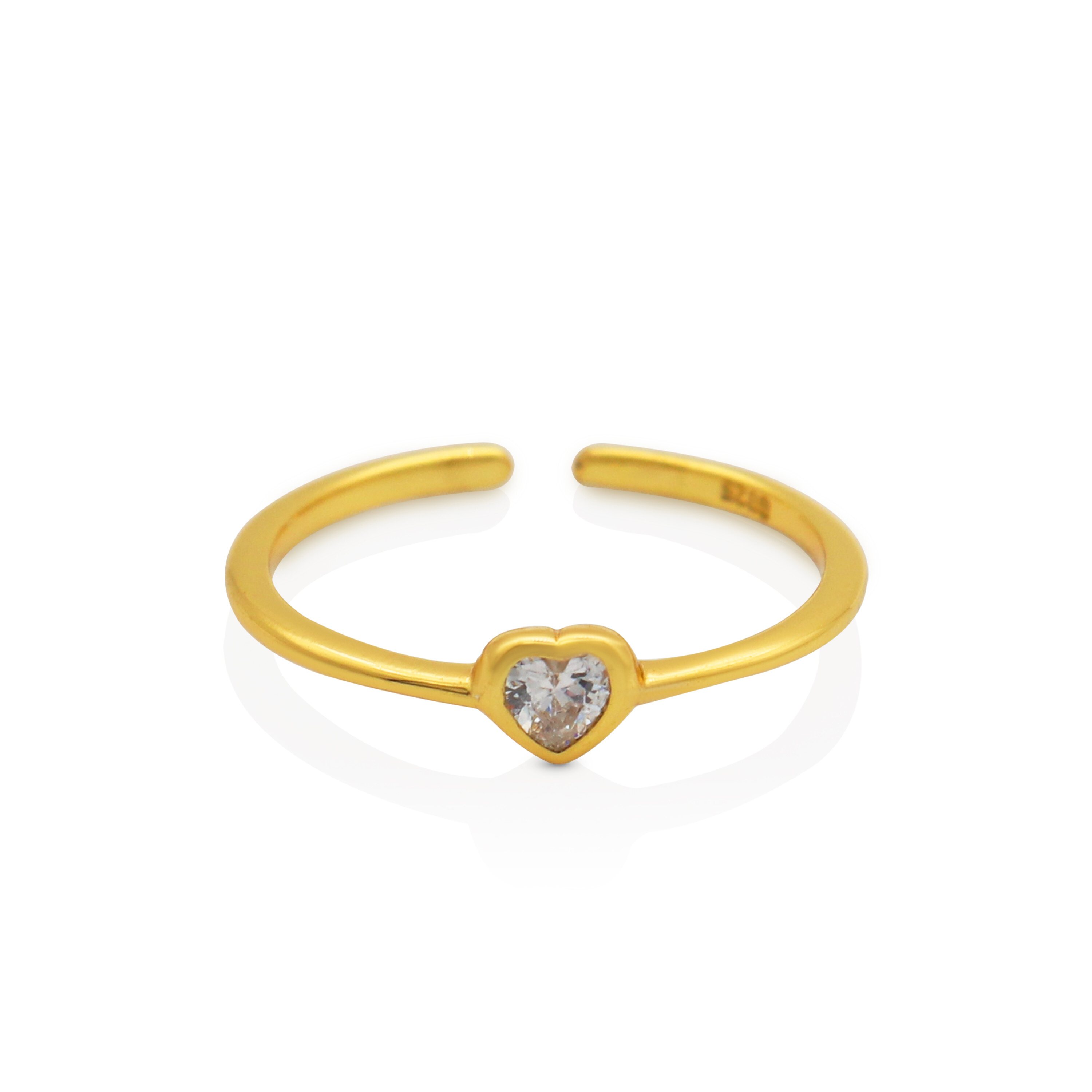 CRYSTAL HEART RING
