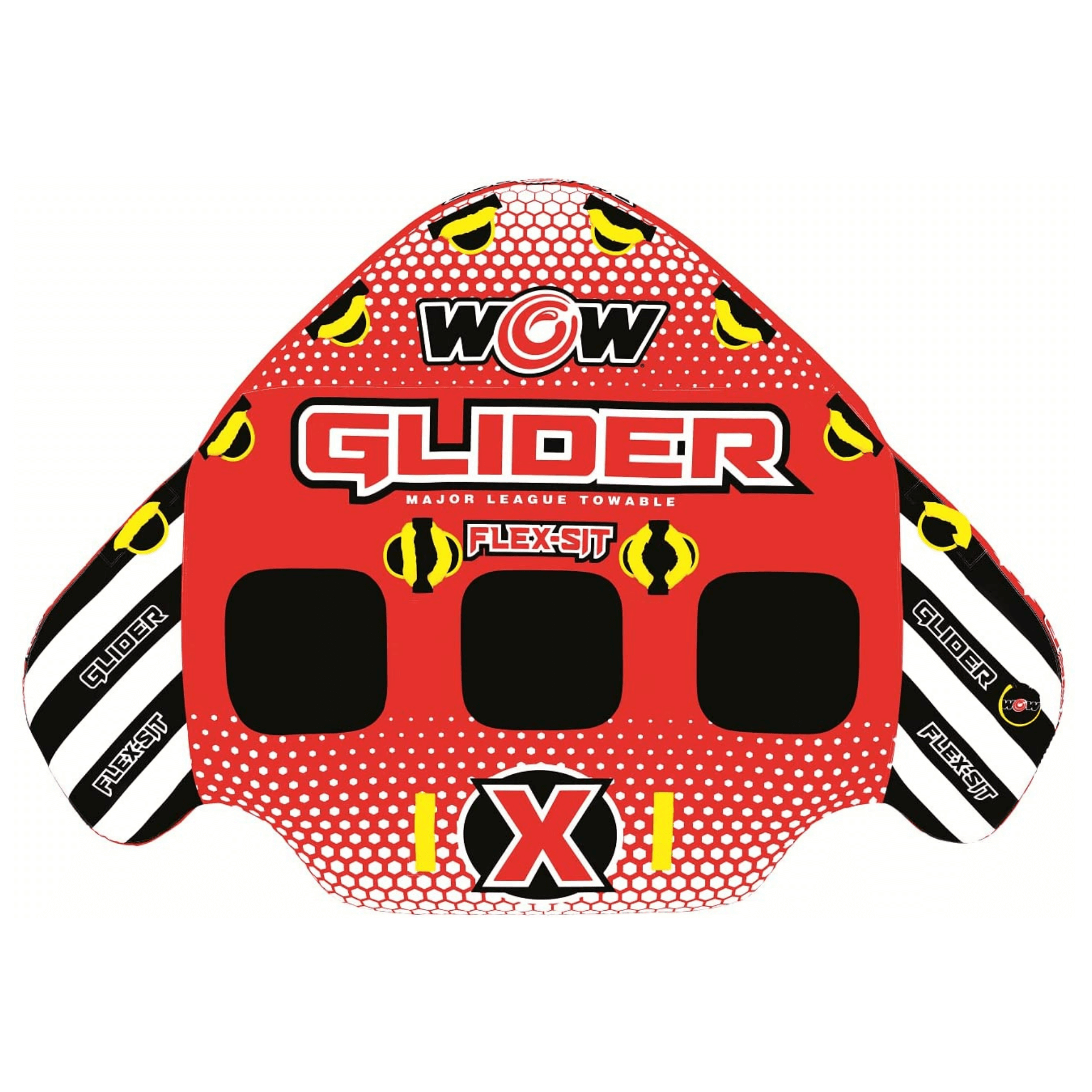 WOW Watersports Glider 3 Person 3P Towable with Flex Seating