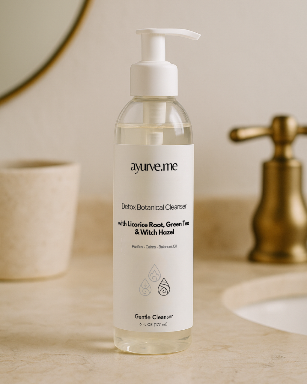 Detox Botanical Cleanser | Ayurvedic Purifying Gel for Oily, Sensitive & Acne-Prone Skin