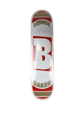 Baker Jeff Lenoce B White Gold Red Size 7.8" Vintage NOS Deck
