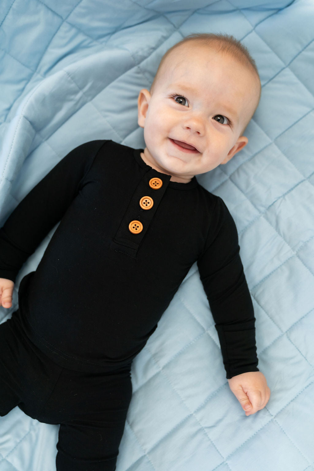 Black Infant 2-Piece Bamboo Set