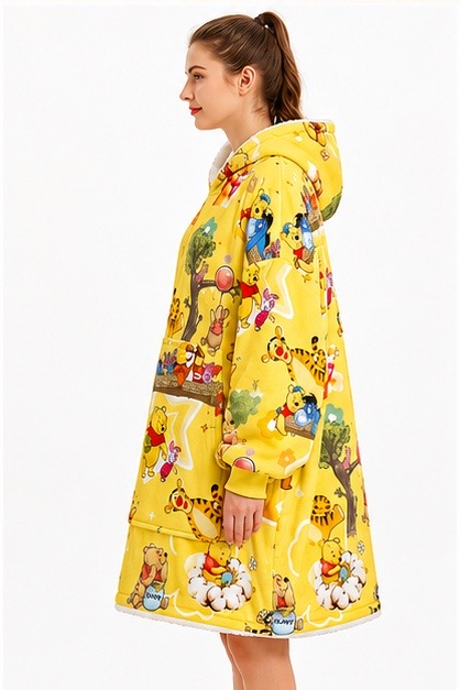 Winnie the Pooh & Friends Wearable Blanket Hoodie for Kids & Adults