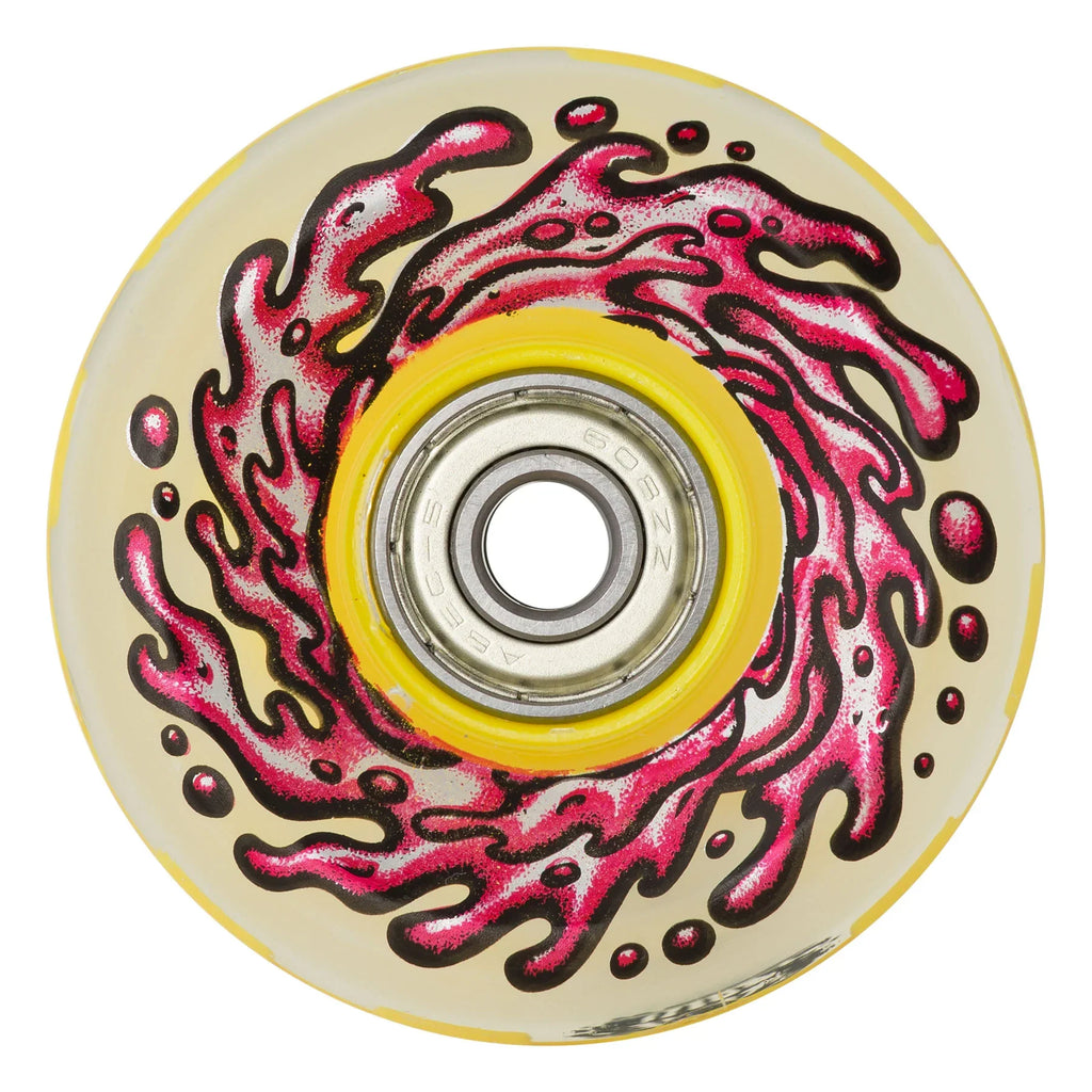 Slime Balls Light Ups OG Slime Wheels 60mm 78a - Red/Yellow LED (Set of 4)