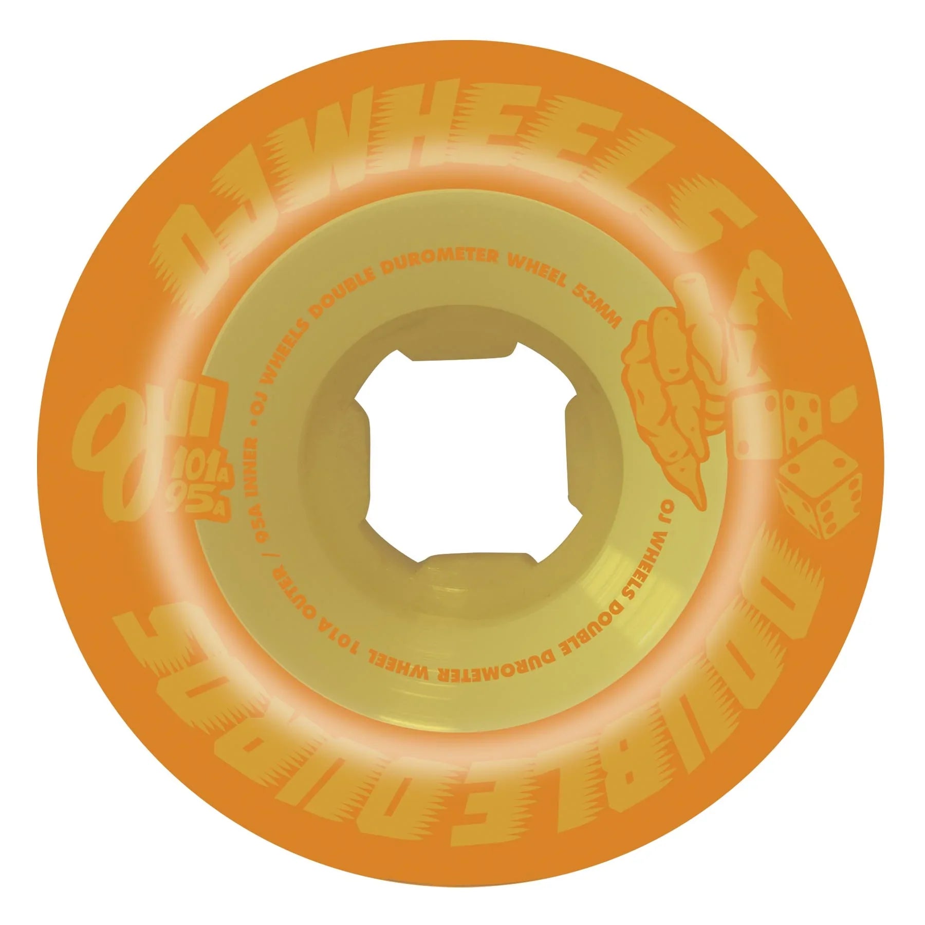 OJ Wheels Double Duro Mini Combo 53mm 101a/95a - Pastel Orange (Set of 4)