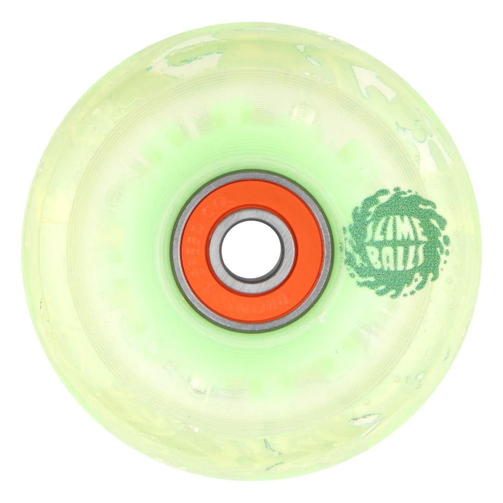 Slime Balls Jelly Fish Light Ups OG Slime Wheels 60mm 78a - Glow In The Dark (Set of 4)