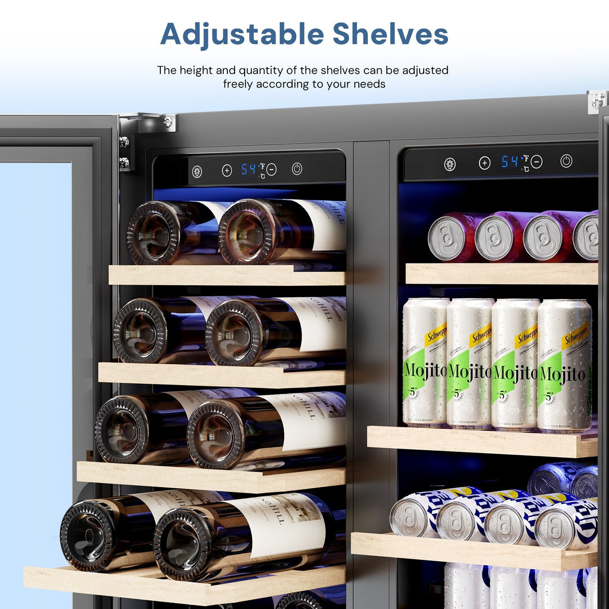 24 Inch Dual Zone Wine Fridges Cooler Beverage Refrigerator 58125RWC0