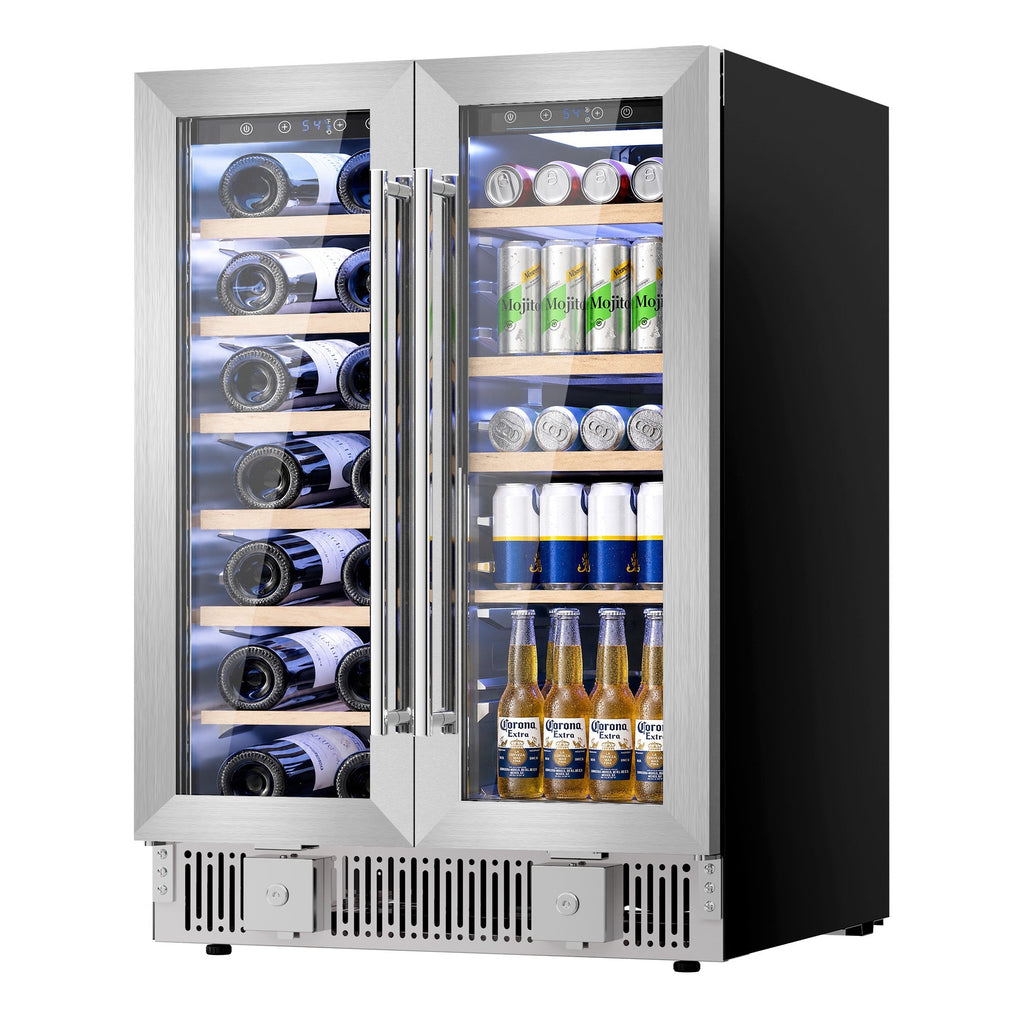 24 Inch Dual Zone Wine Fridges Cooler Beverage Refrigerator 58125RWC0