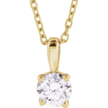 Éclat Doré Lab-Grown/Natural Diamond Pendant Necklace