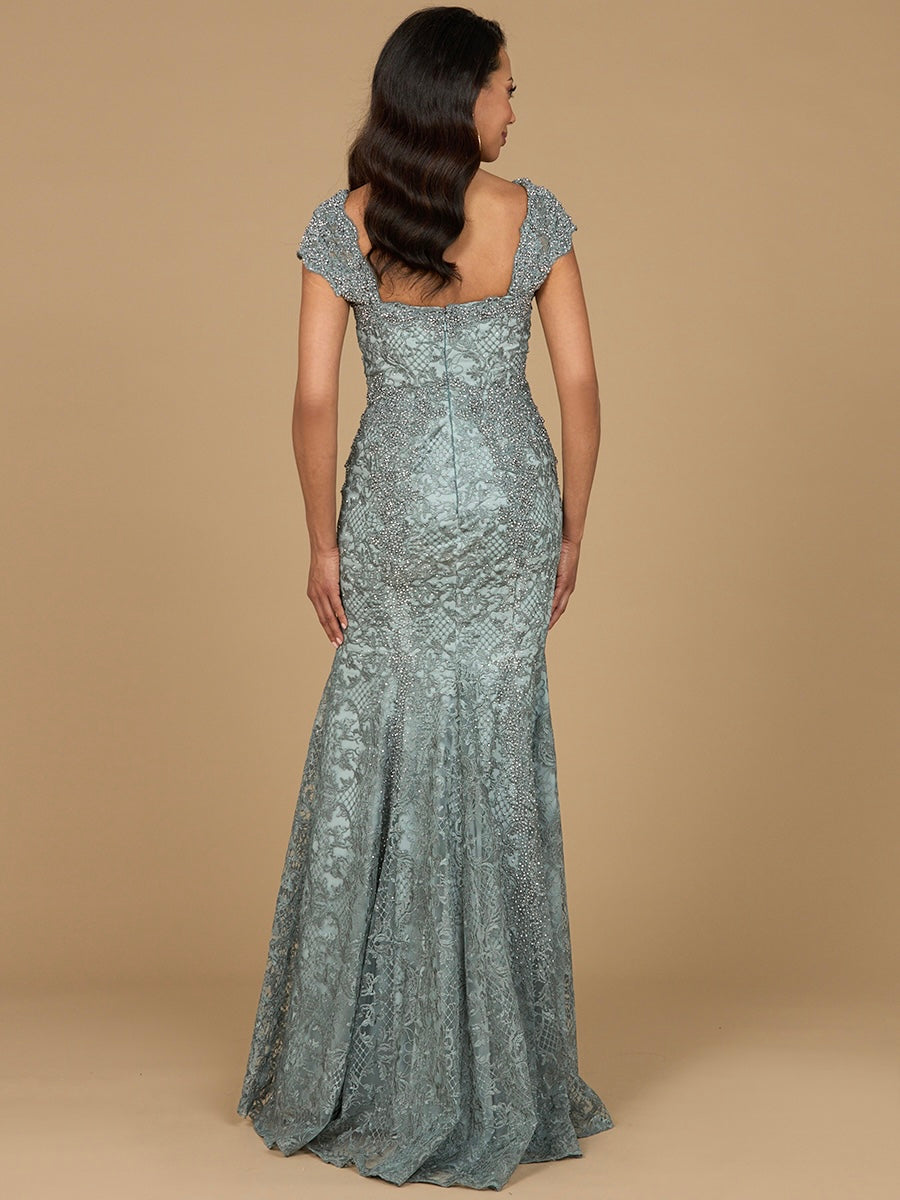 Fitted Lace Mermaid Gown