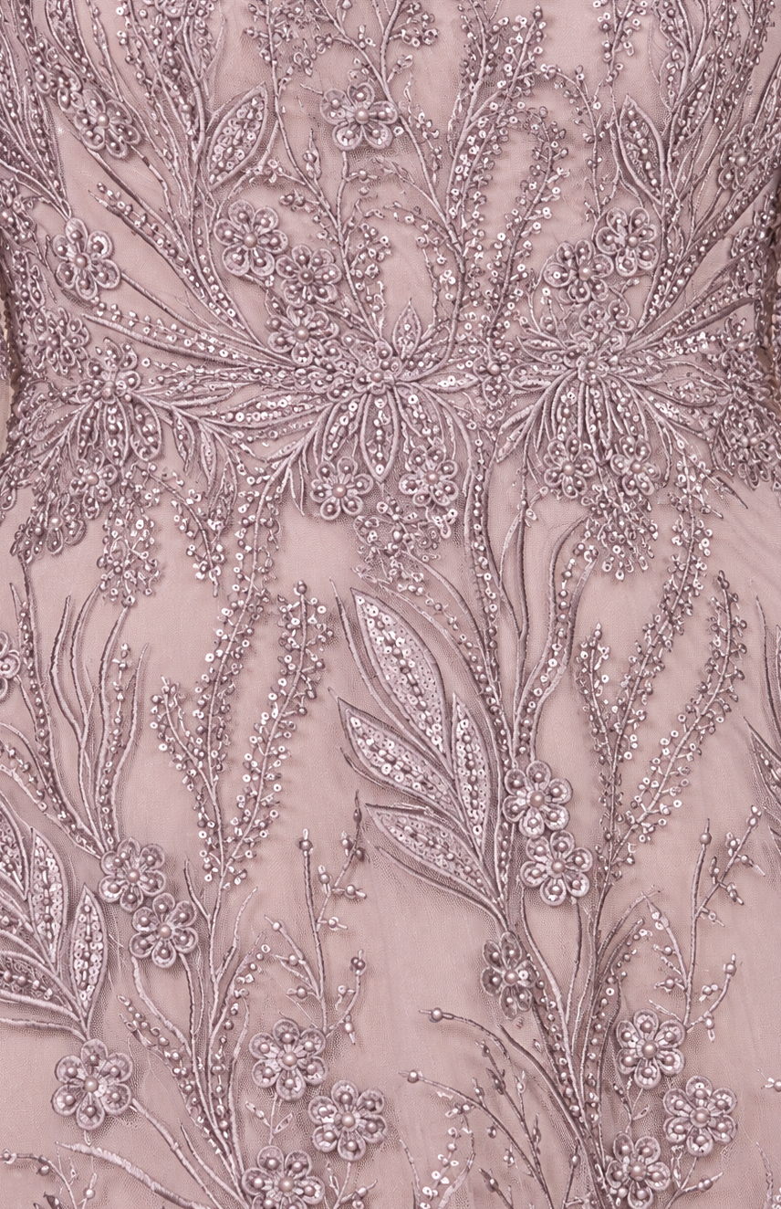 Modest, Cape Sleeve A-line Gown