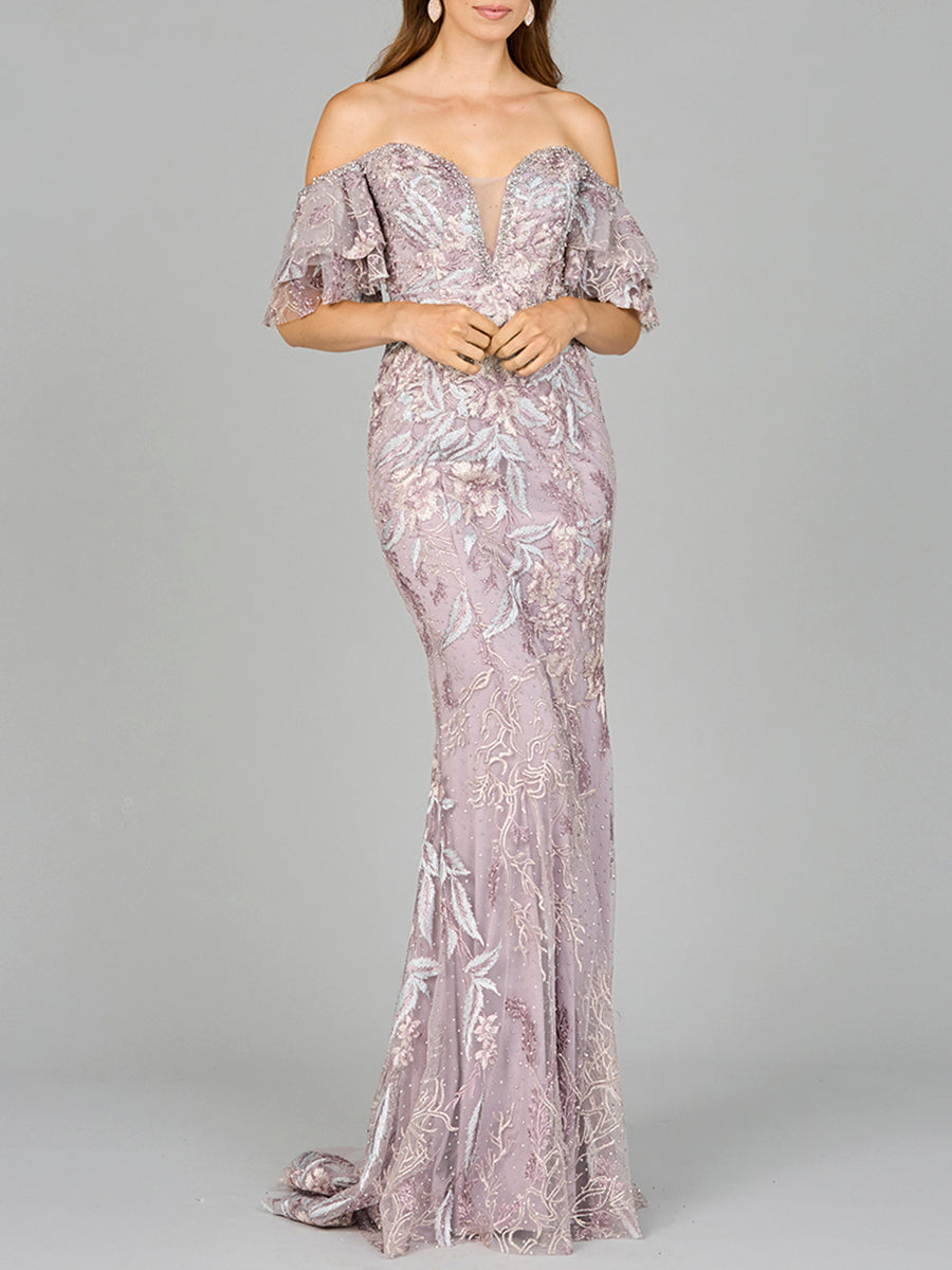 Off Shoulder Mermaid Lace Gown