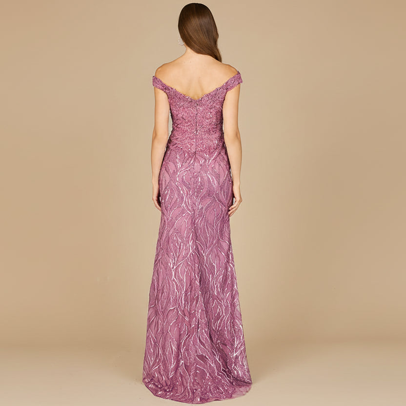 Off Shoulder, Mermaid Lace Gown