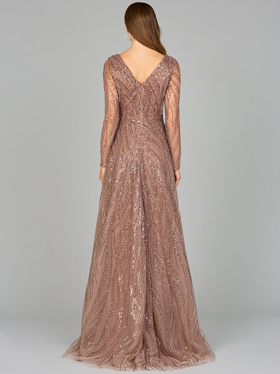 Modest Long Sleeve Ball Gown