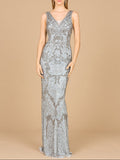 Cowl Back Classy Beaded Dress