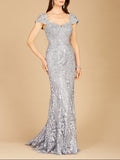 Fitted Lace Mermaid Gown