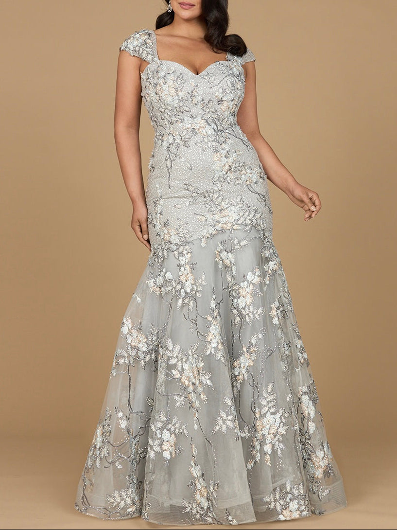 Cap Sleeve Mermaid Gown | 29642