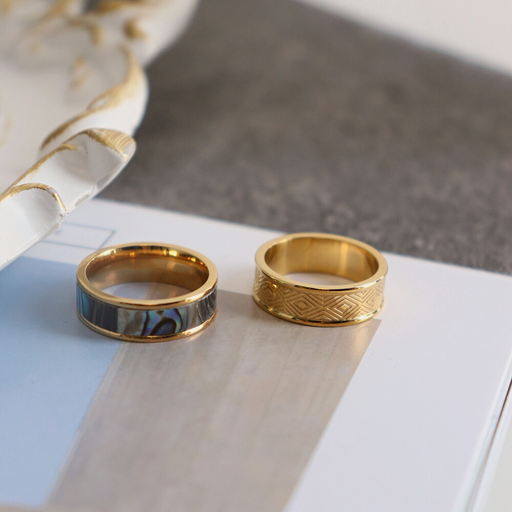 Laurentine Black Pearl Gold-Plated Ring