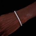 Élégance Lumière 4mm Moissanite Tennis Bracelet