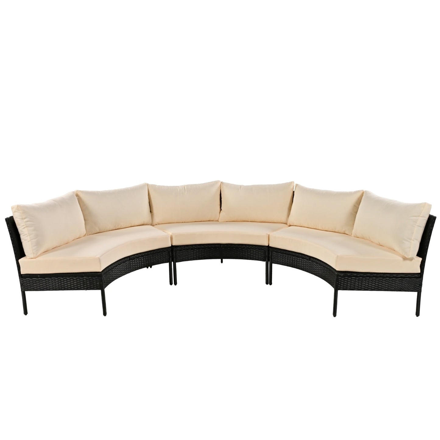 LuneluX_Home – Outdoor Lounge Set - 3 pcs. (Rattan-Waterproof)