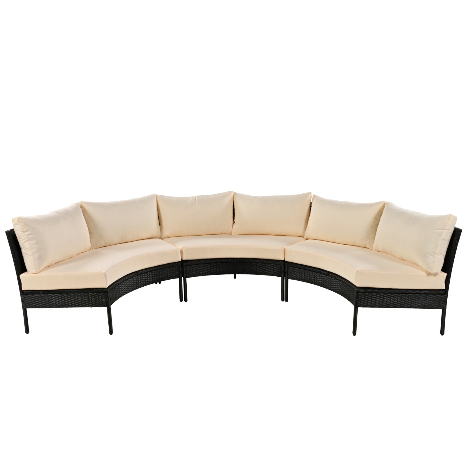 LuneluX_Home – Outdoor Lounge Set - 3 pcs. (Rattan-Waterproof)