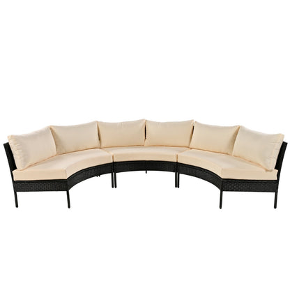 LuneluX_Home – Outdoor Lounge Set - 3 pcs. (Rattan-Waterproof)