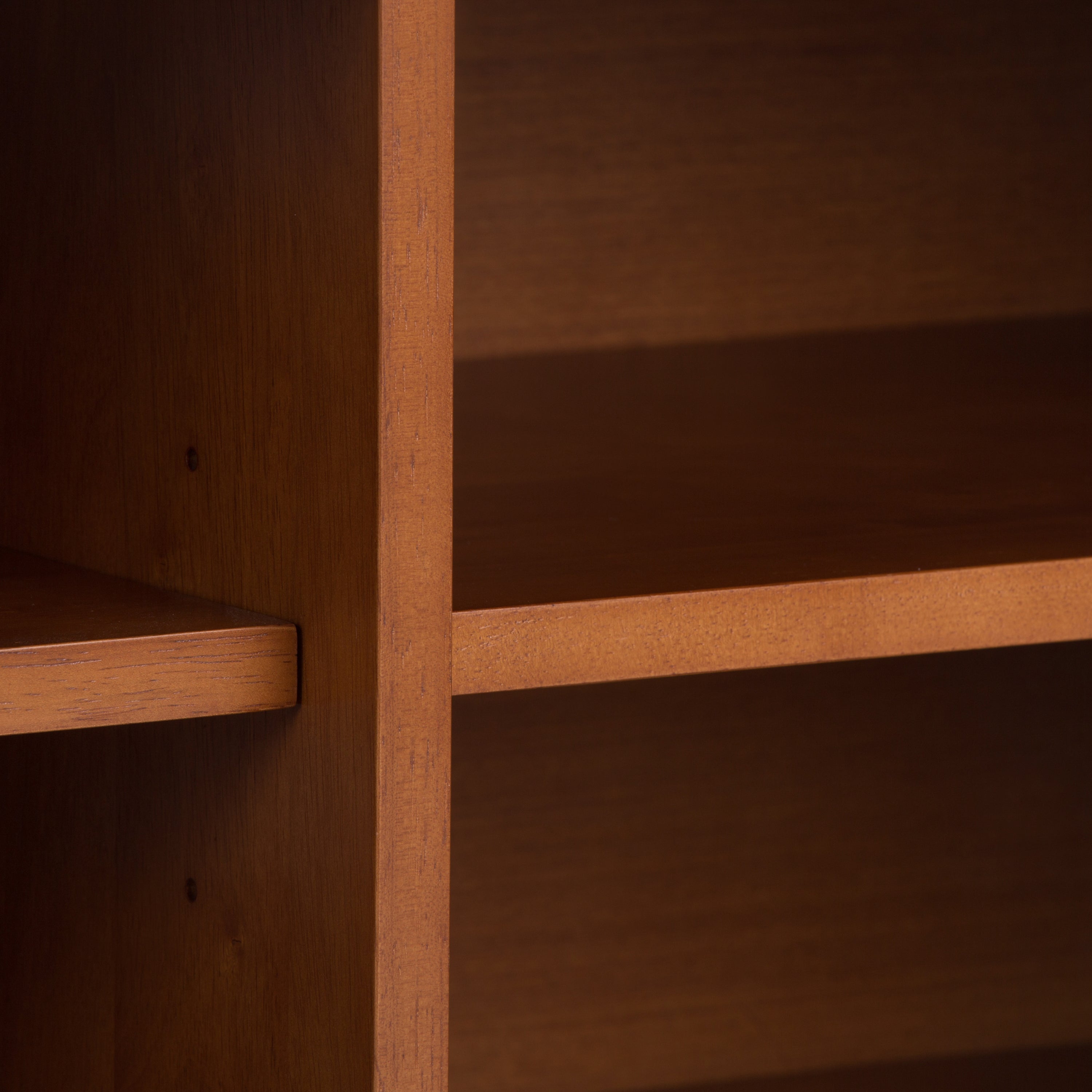 Draper - Mid Century Low TV Media Stand - Teak Brown