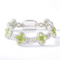 Fleur d’Éternité Moissanite Bracelet Apple Green