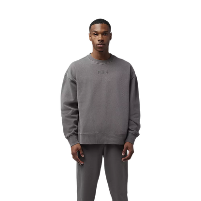 Fox Wordmark Oversized Crew Pullover