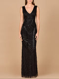 Fitted Dress With Tonal Beading | 33552