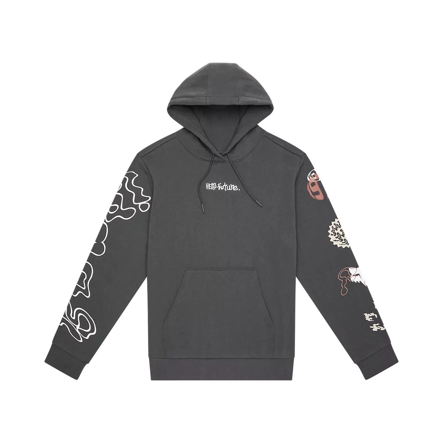 Womens Hello Future Pullover Hoodie