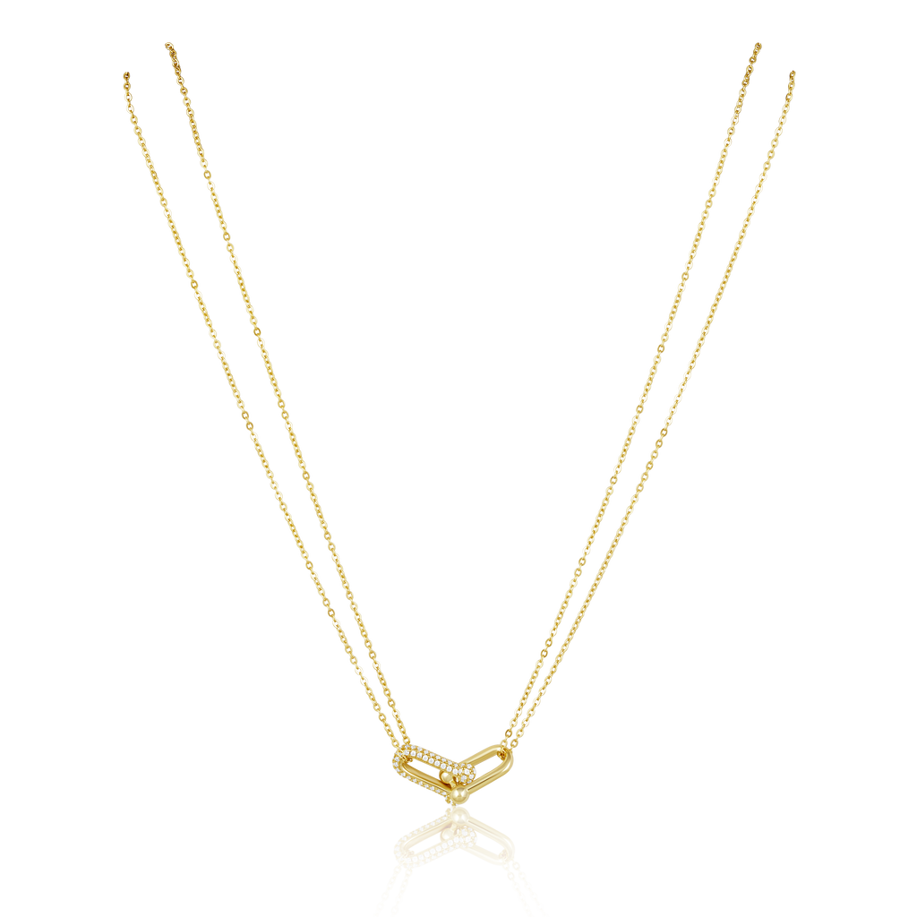 Link Pave Necklace