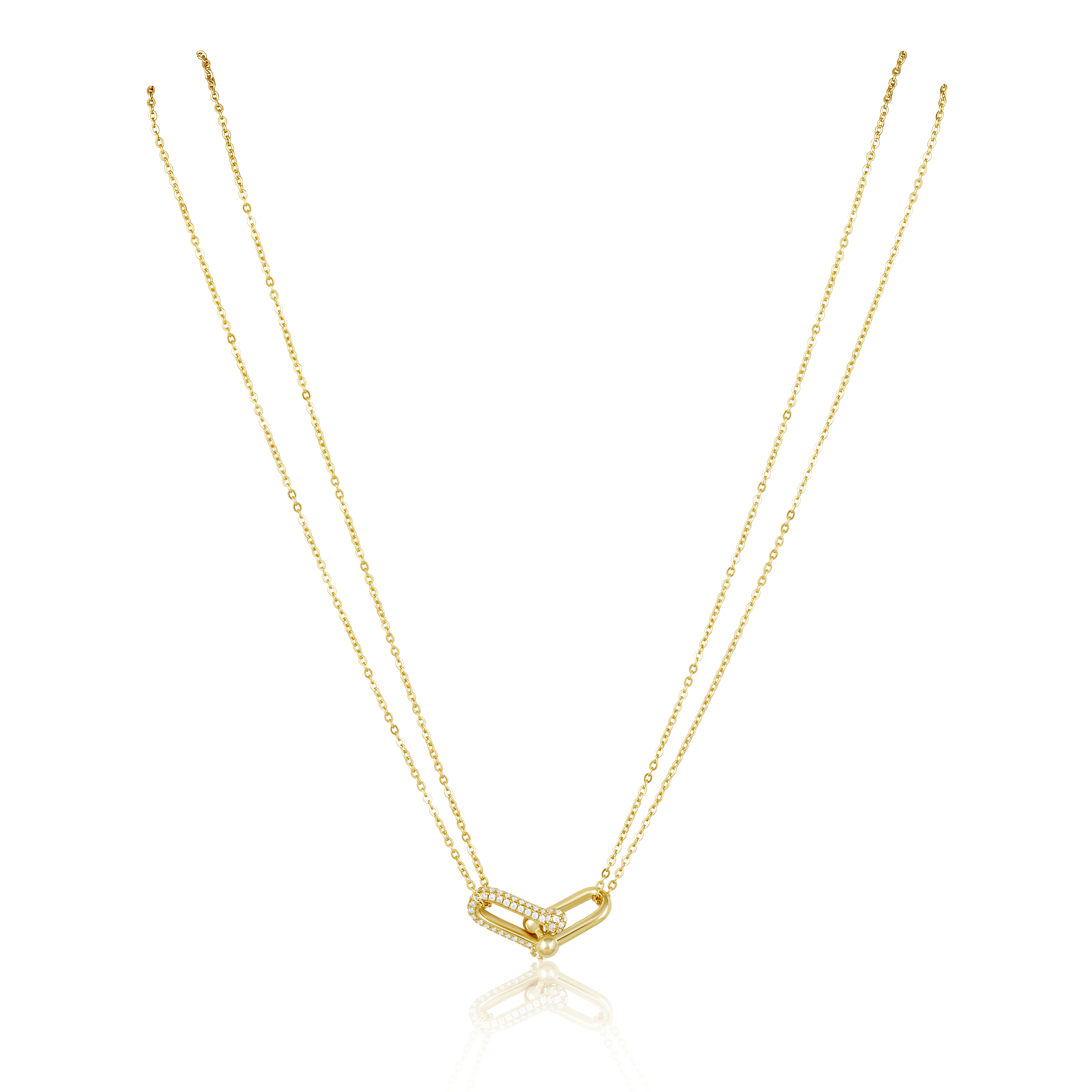 Link Pave Necklace