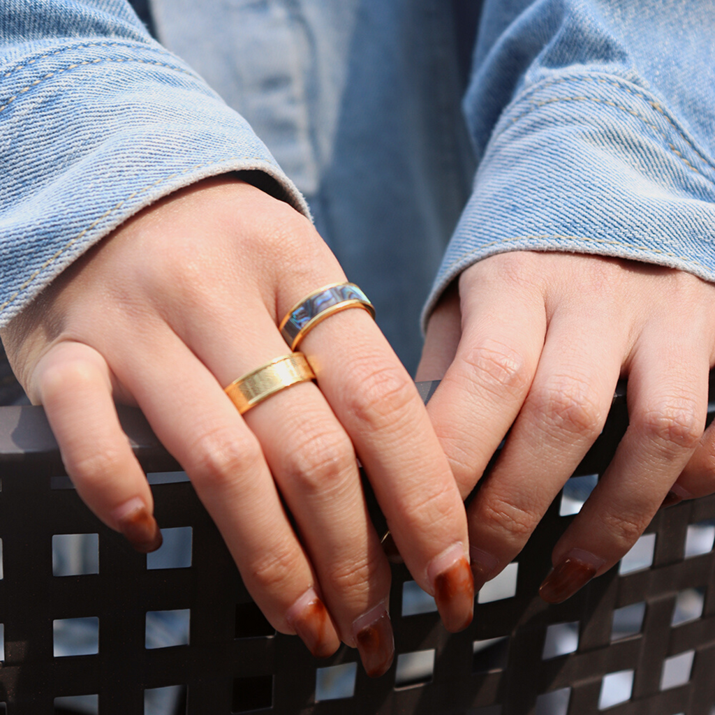 Laurentine Black Pearl Gold-Plated Ring