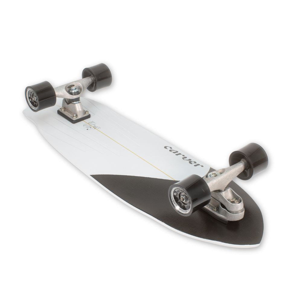 Carver Black Tip Surfskate Complete C7 Raw (V4) - 32.5″