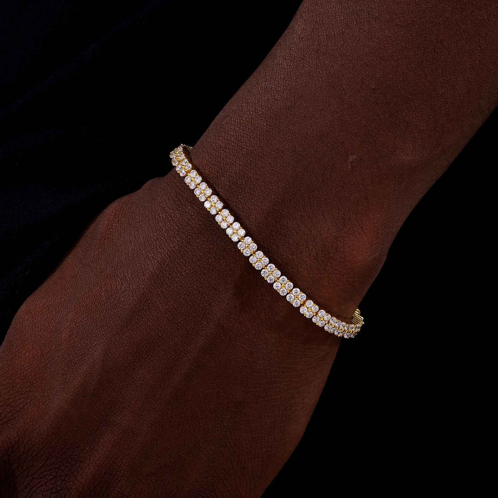 Élégance Lumière 4mm Moissanite Tennis Bracelet