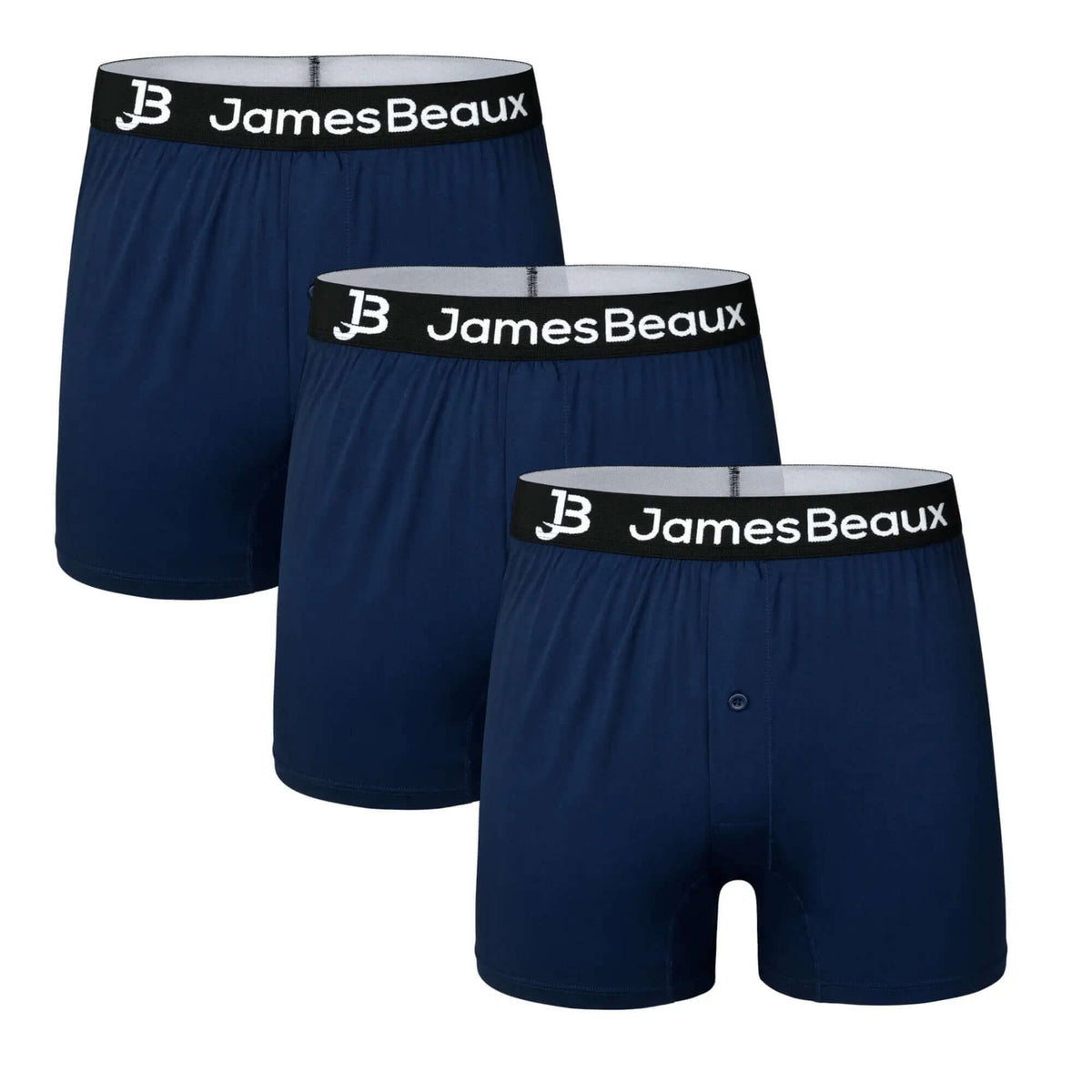 Men's Bamboo Anti-Chafing & Breathable Boxer Shorts (3-Pack) | Navy