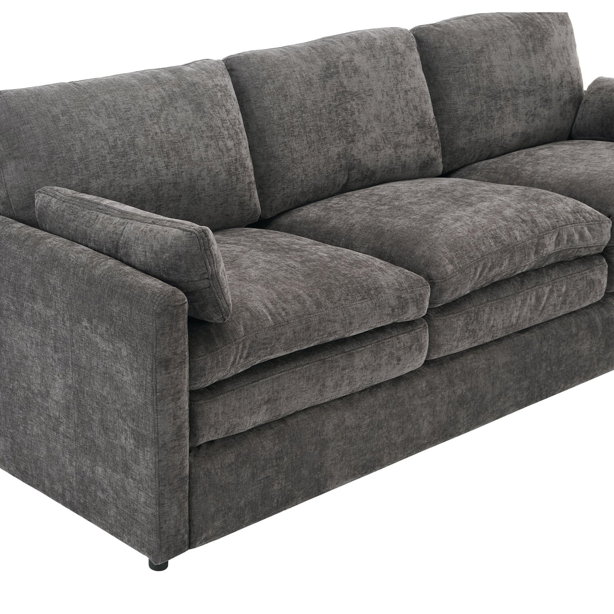 68.1' Cozy Upholstered Loveseat Sofa Oversized Comfy Comfy Cloud Sofa Double Cushion Loveseat Sofa Plush Cushion Sofa Couch for Living Room, Grey