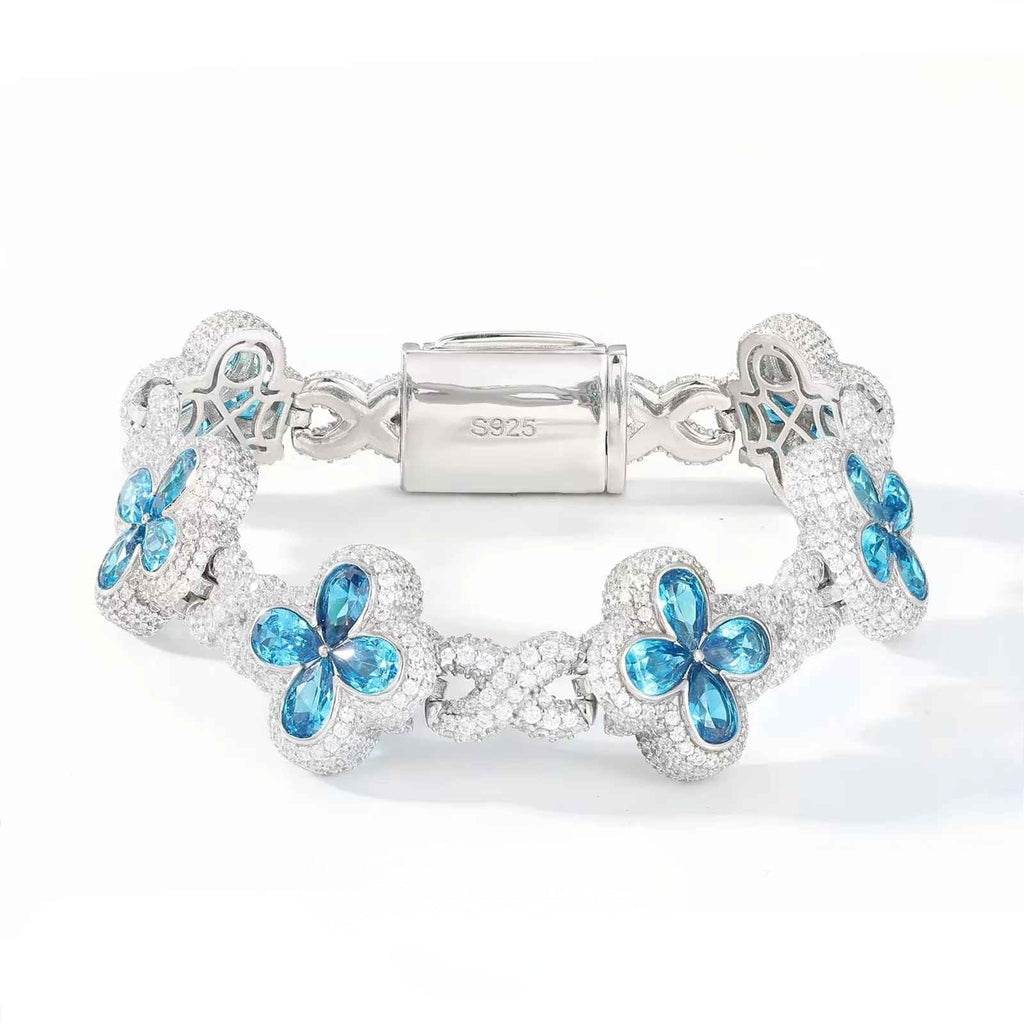 Fleur d’Éternité Moissanite Bracelet RainBow