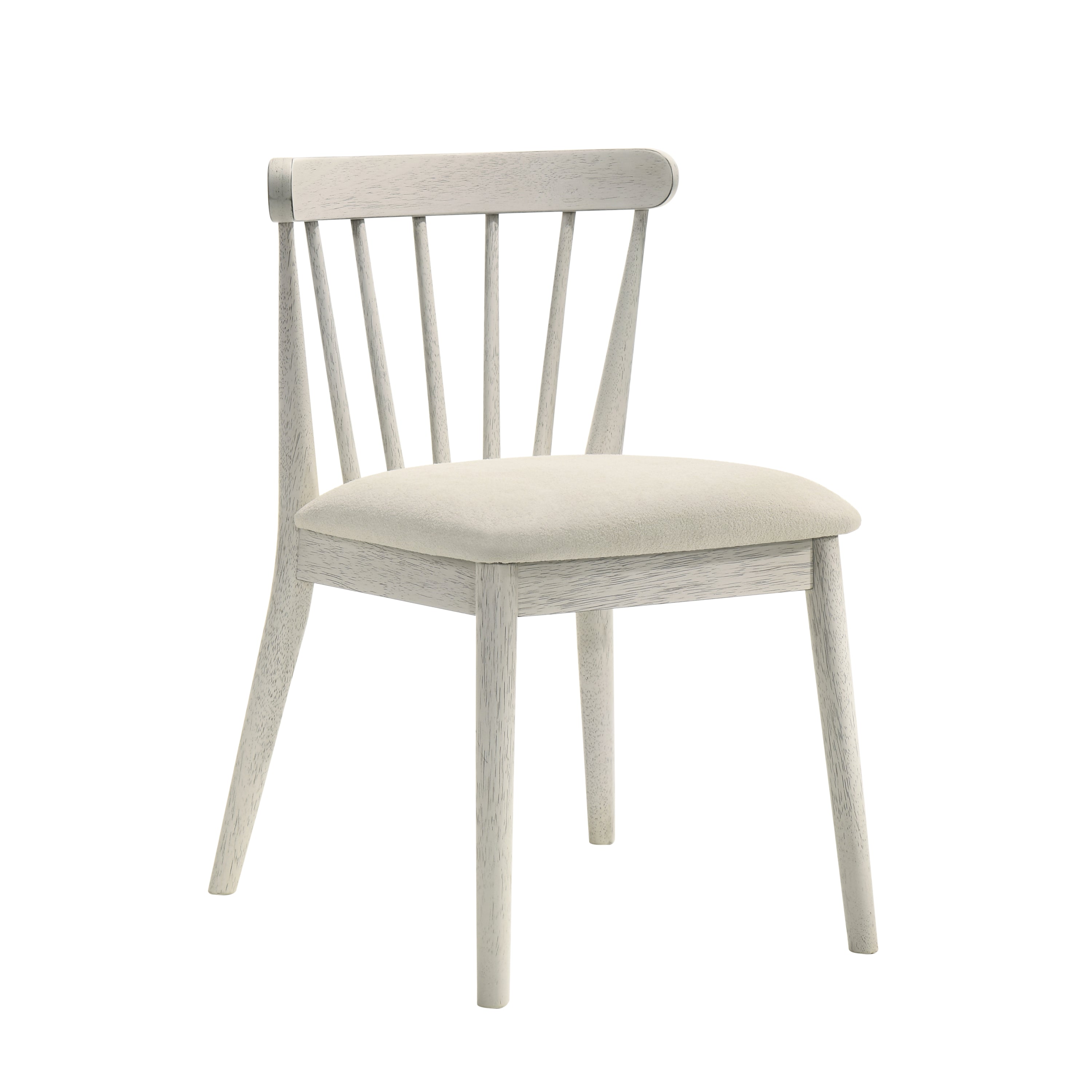 2-Piece Rustic Dining Side Chair Set, Solid Wood Frame, Farmhouse Design, Easy Assembly