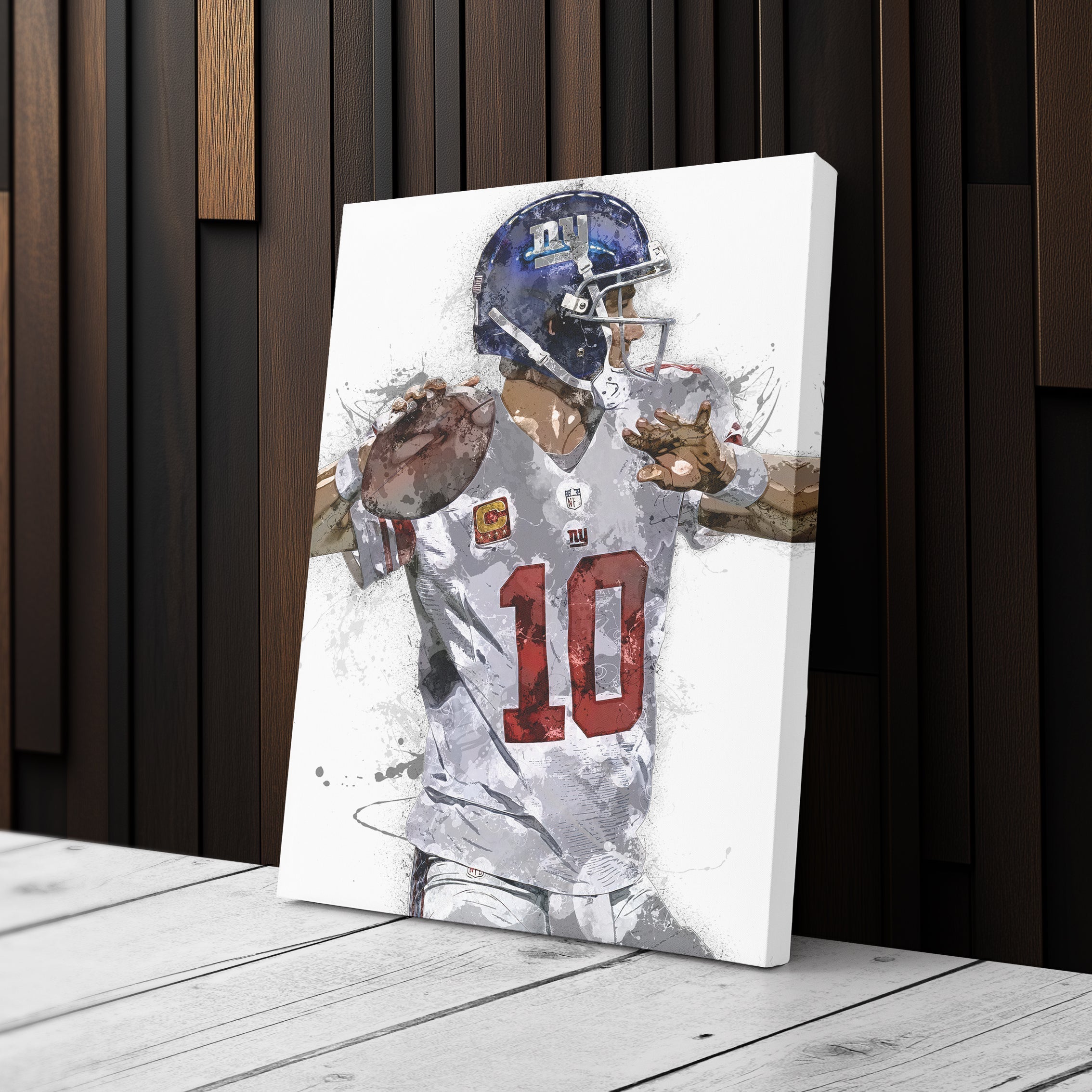 Eli Manning Canvas Art – New York Giants Wall Decor