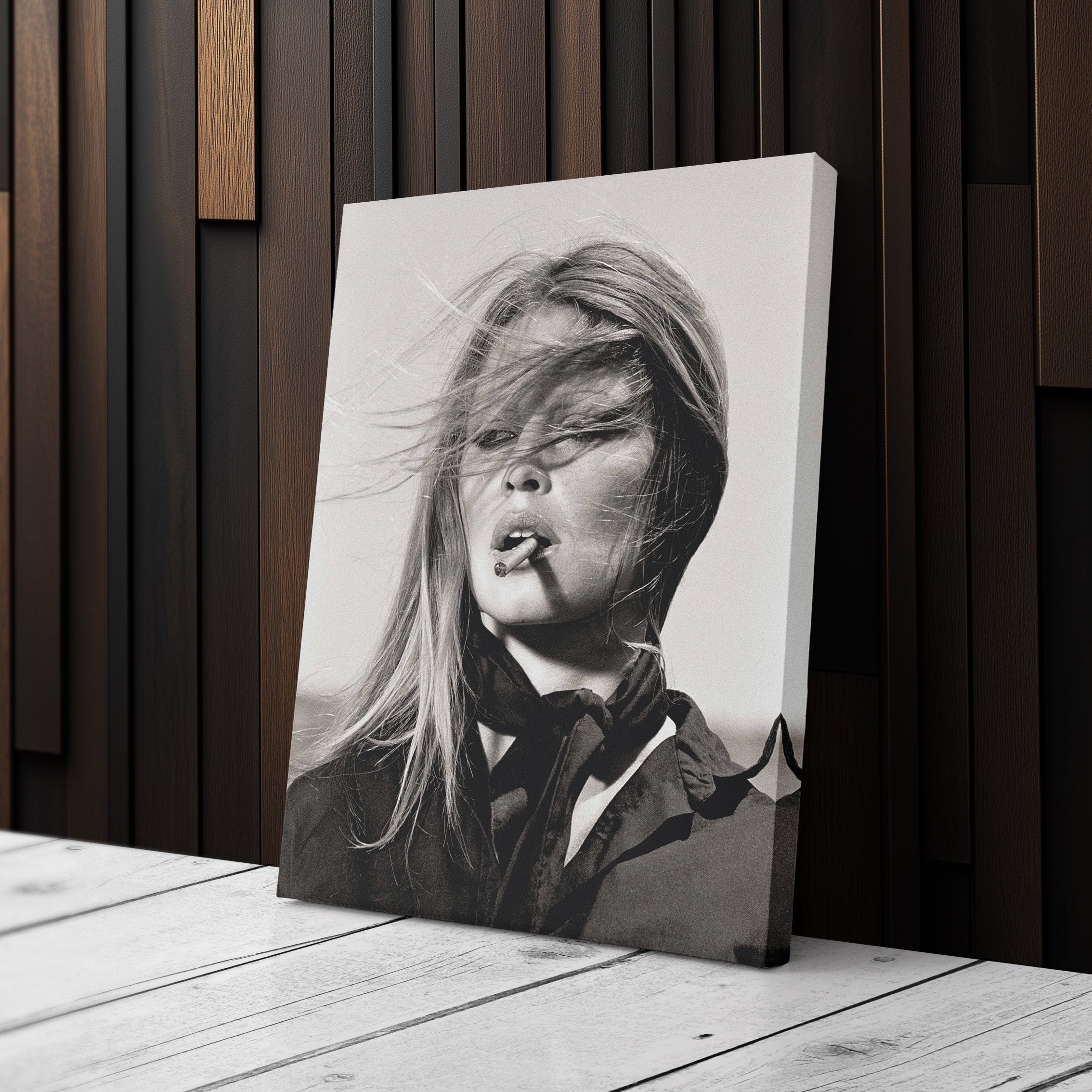 Brigitte Bardot Canvas – French Actress Wall Art Gift for Classic Cinema Lovers