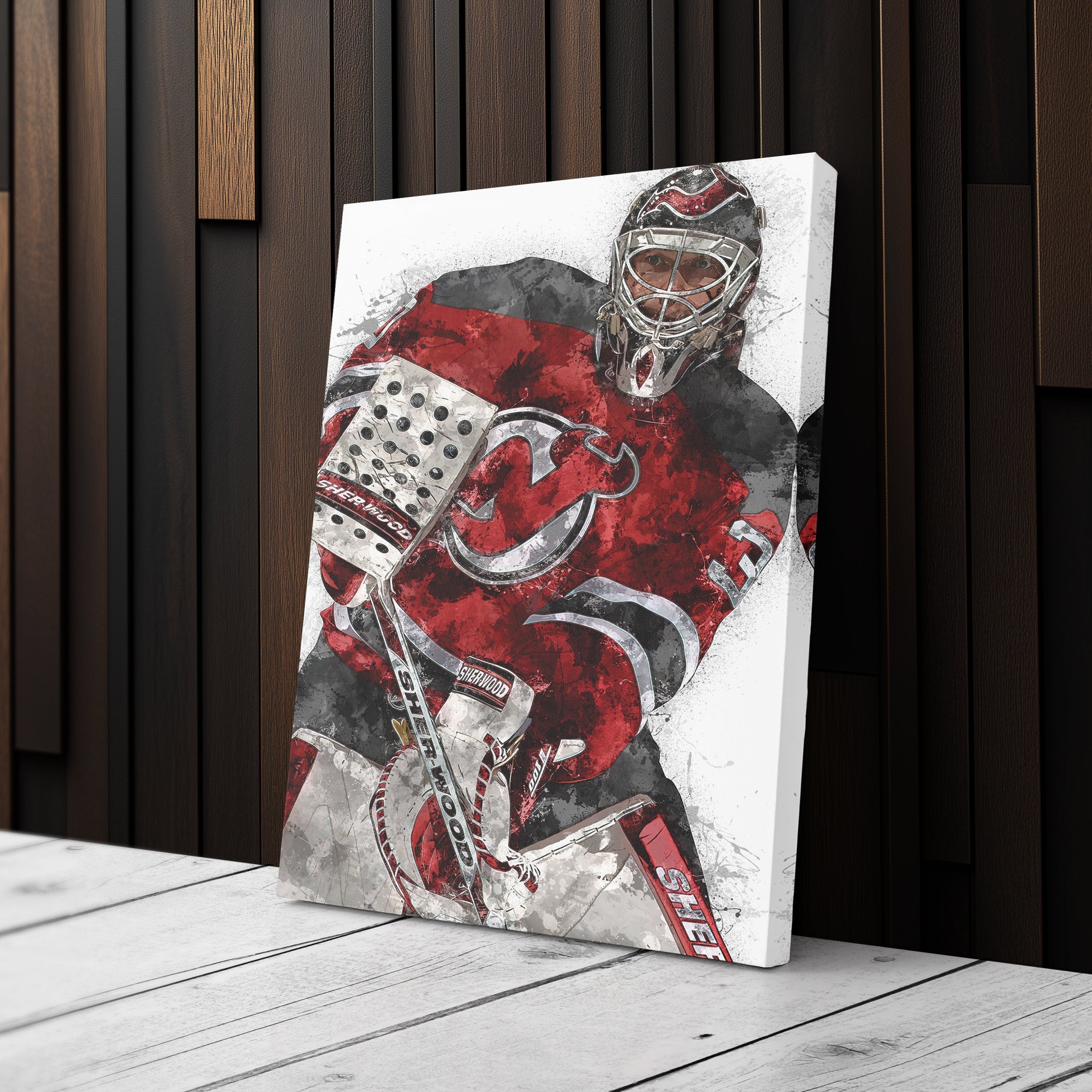 Martin Brodeur Canvas Art – New Jersey Devils Wall Decor