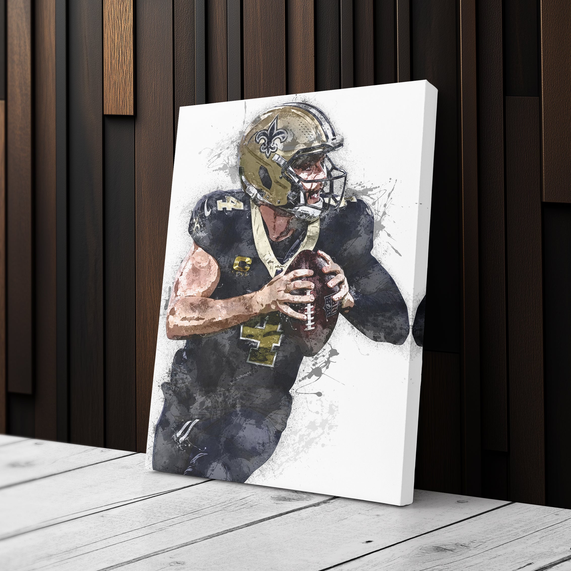 Derek Carr Canvas Art – New Orleans Saints Wall Decor