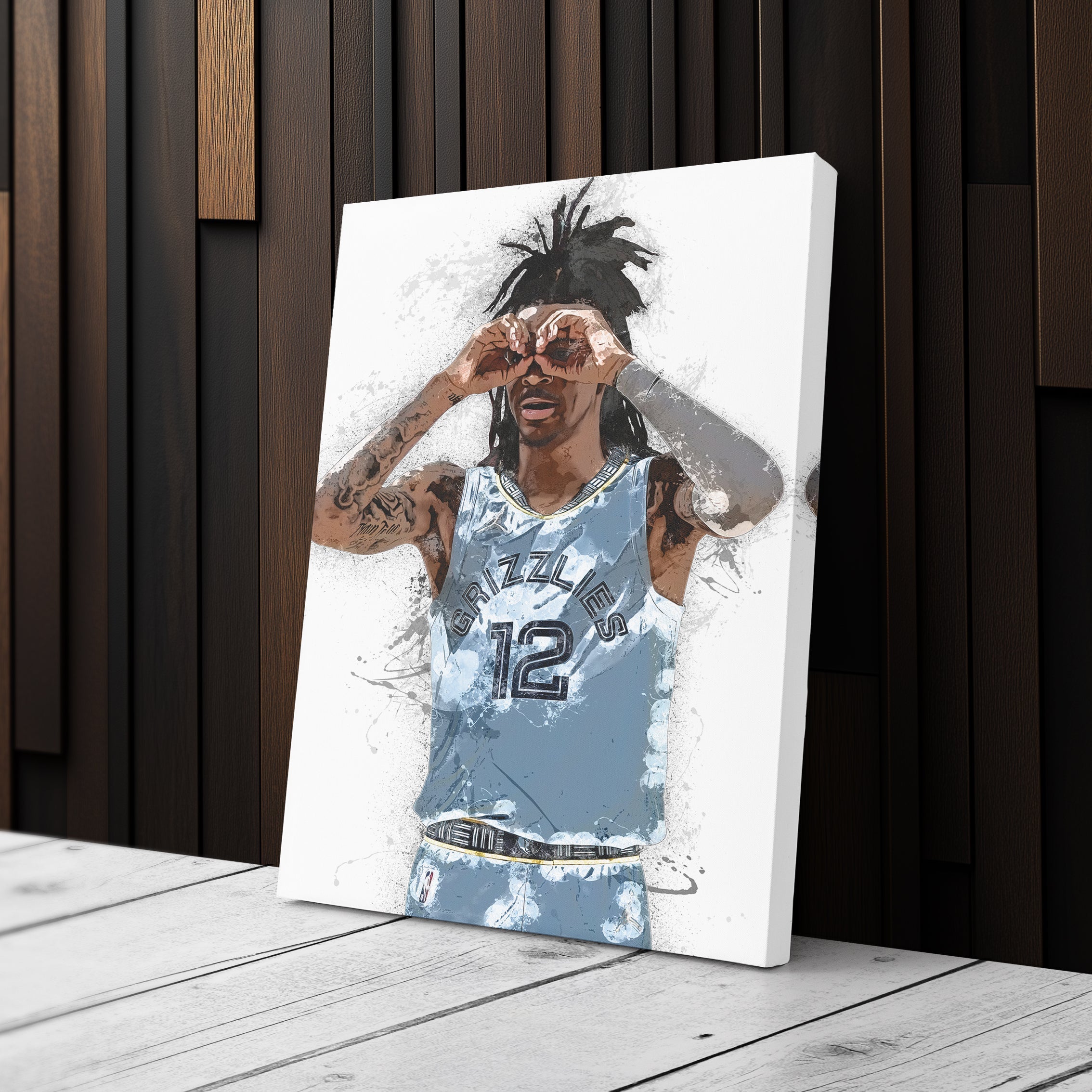 Ja Morant Canvas Art – Memphis Grizzlies Wall Decor