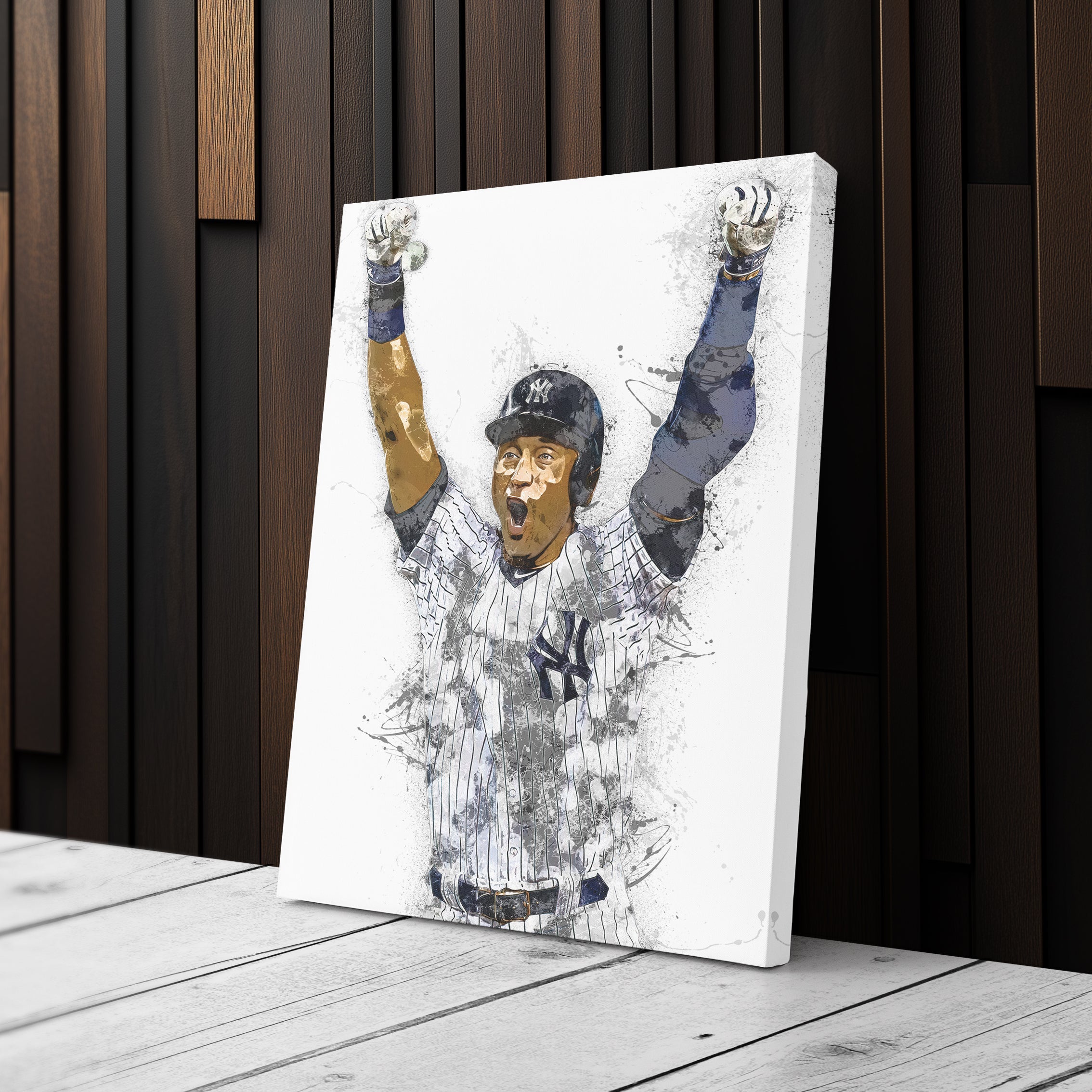 Derek Jeter Canvas Art – New York Yankees Wall Decor