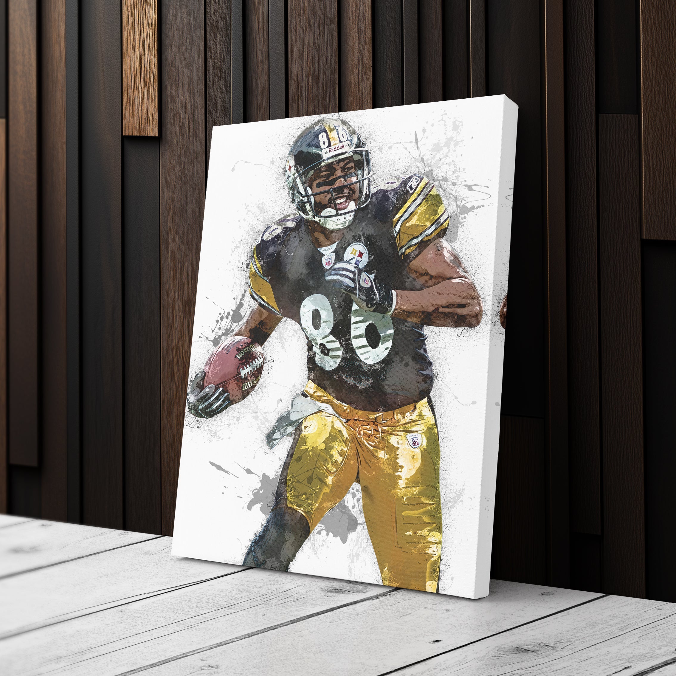 Hines Ward Canvas Art – Pittsburgh Steelers Wall Decor