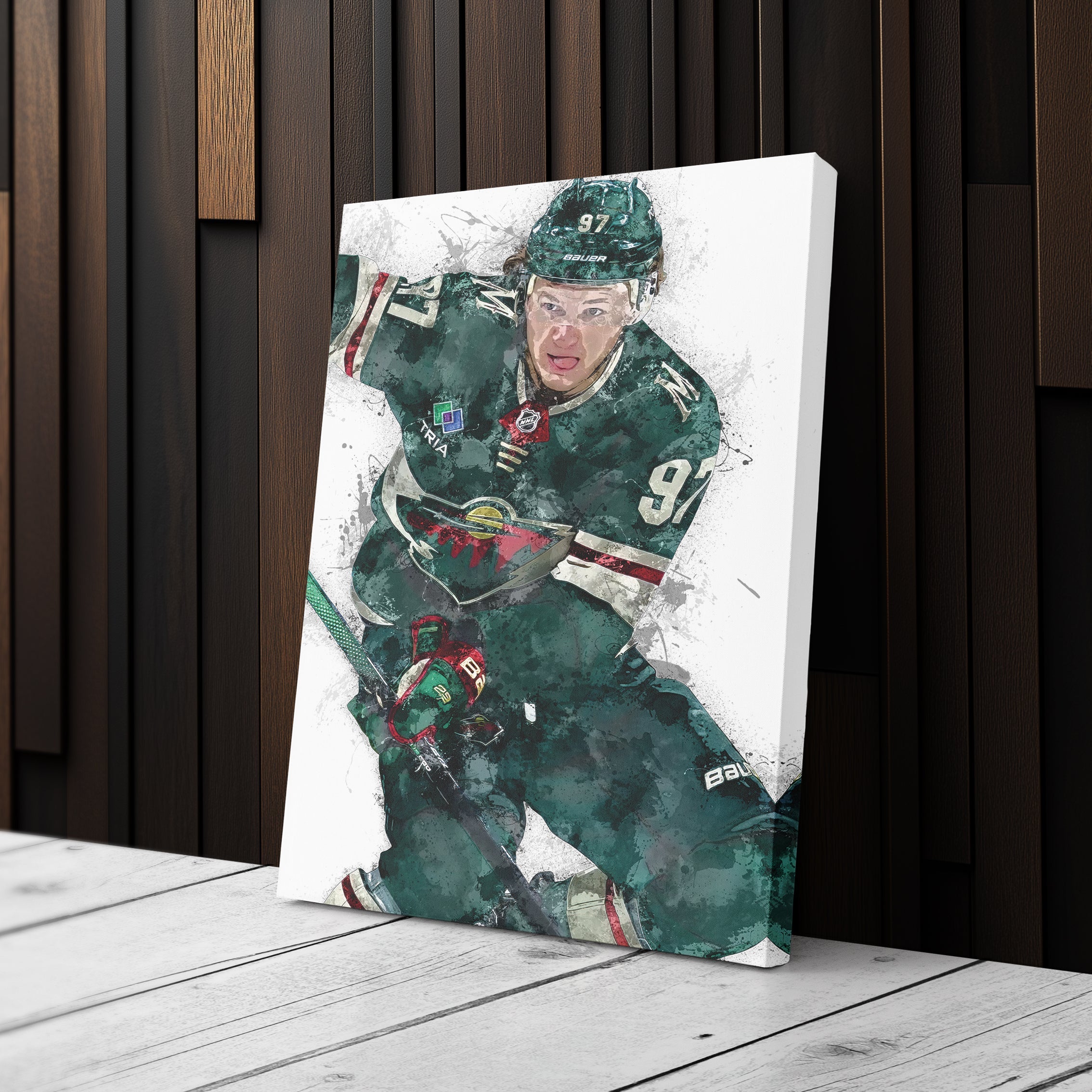 Kirill Kaprizov Canvas Art – Minnesota Wild Wall Decor