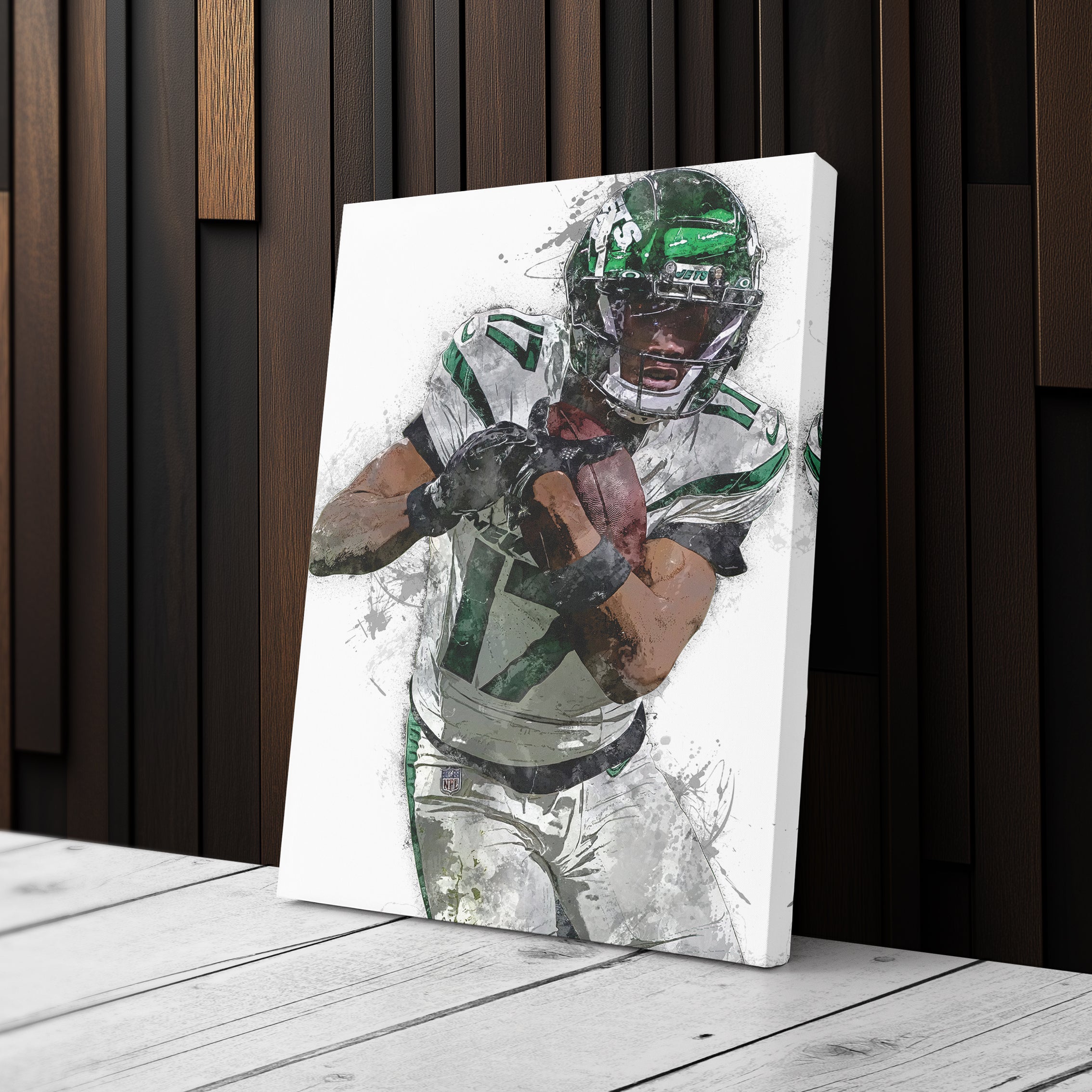 Garrett Wilson Canvas Art – New York Jets Wall Decor