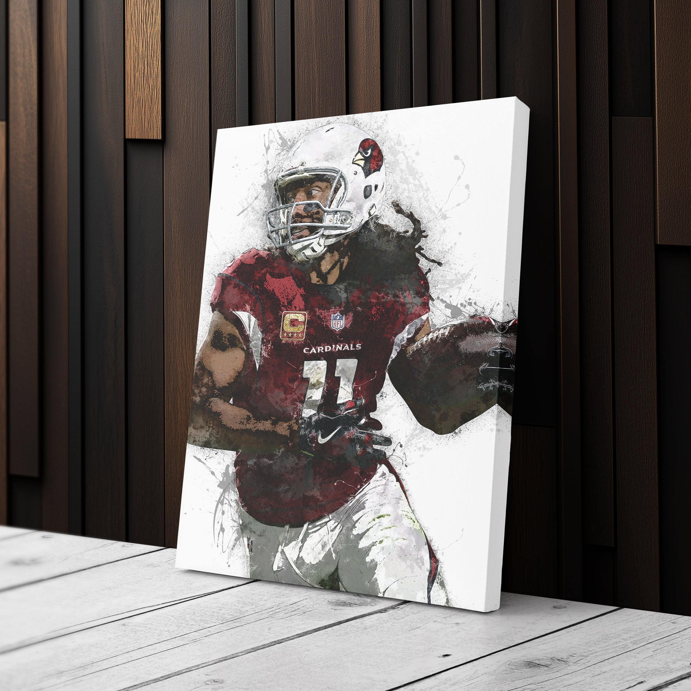 Larry Fitzgerald Canvas Art – Arizona Cardinals Wall Decor